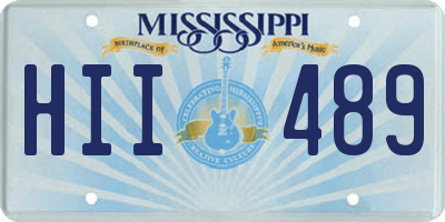 MS license plate HII489