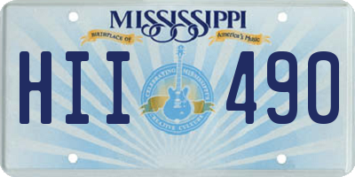 MS license plate HII490