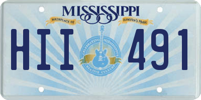 MS license plate HII491
