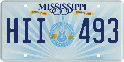 MS license plate HII493
