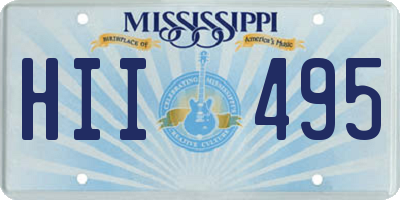MS license plate HII495
