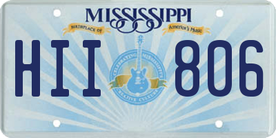 MS license plate HII806
