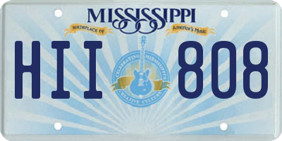 MS license plate HII808