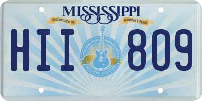 MS license plate HII809