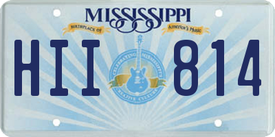 MS license plate HII814