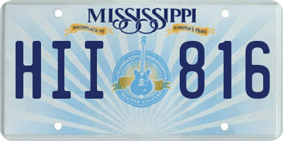 MS license plate HII816