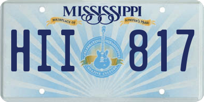 MS license plate HII817