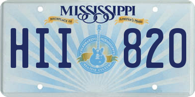 MS license plate HII820
