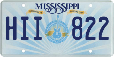 MS license plate HII822