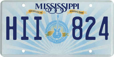 MS license plate HII824