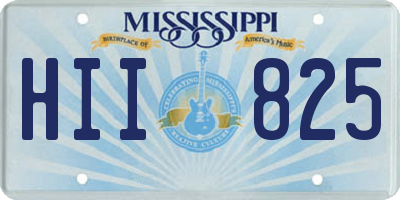 MS license plate HII825