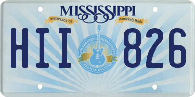 MS license plate HII826