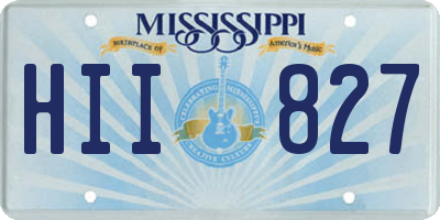 MS license plate HII827