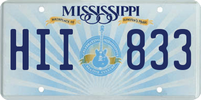 MS license plate HII833