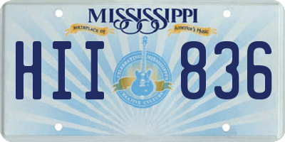 MS license plate HII836
