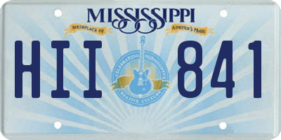 MS license plate HII841