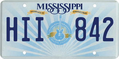 MS license plate HII842