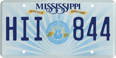 MS license plate HII844