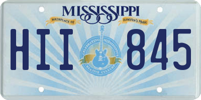 MS license plate HII845