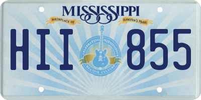 MS license plate HII855