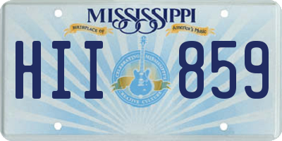 MS license plate HII859