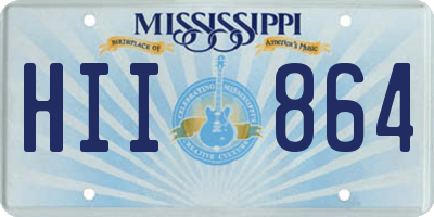 MS license plate HII864
