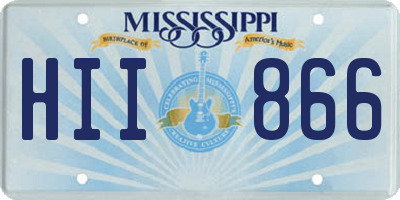 MS license plate HII866