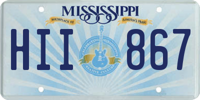 MS license plate HII867