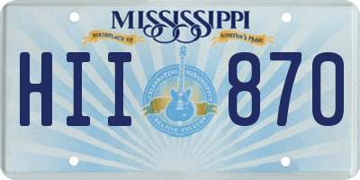 MS license plate HII870