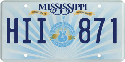 MS license plate HII871