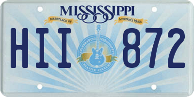 MS license plate HII872