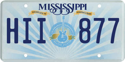 MS license plate HII877