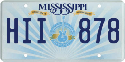 MS license plate HII878