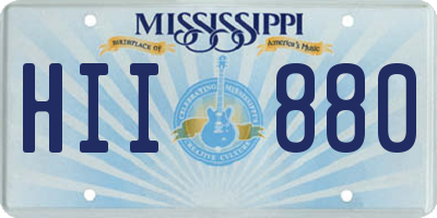 MS license plate HII880