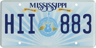 MS license plate HII883