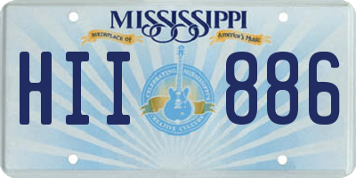 MS license plate HII886
