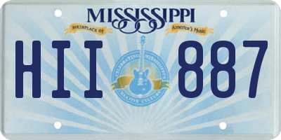 MS license plate HII887