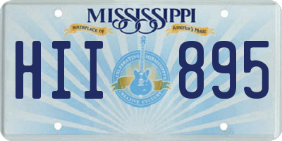 MS license plate HII895