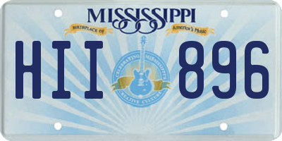 MS license plate HII896