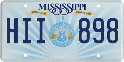 MS license plate HII898