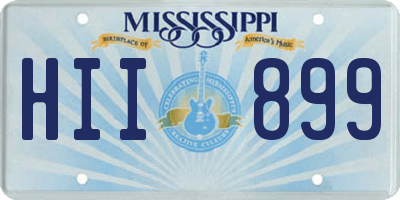 MS license plate HII899