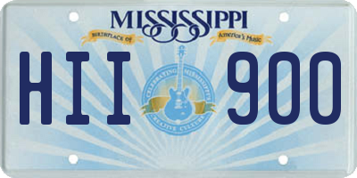MS license plate HII900