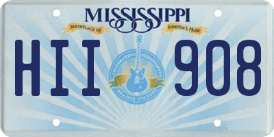 MS license plate HII908