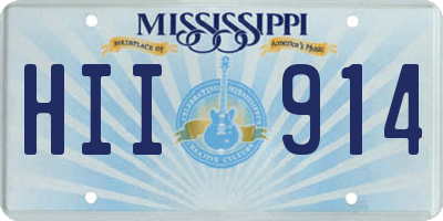 MS license plate HII914