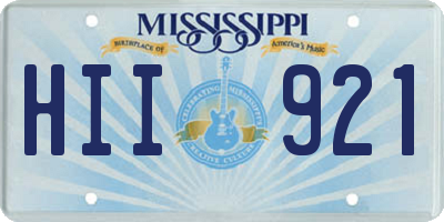 MS license plate HII921