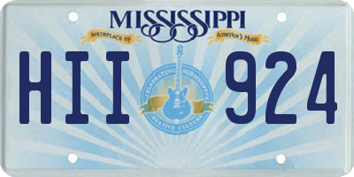 MS license plate HII924