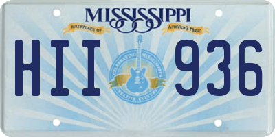 MS license plate HII936