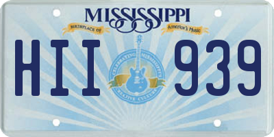 MS license plate HII939
