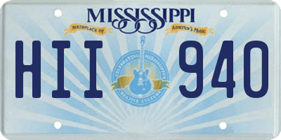 MS license plate HII940