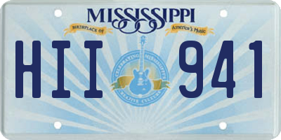 MS license plate HII941